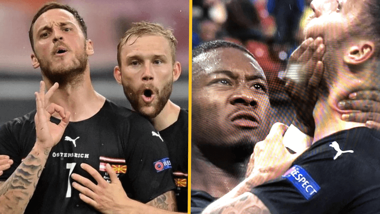 Marko Arnautović went on ‘anti-Albanian rant’ during goal celebration Marko Arnautović went on ‘anti-Albanian rant’ during goal celebration
