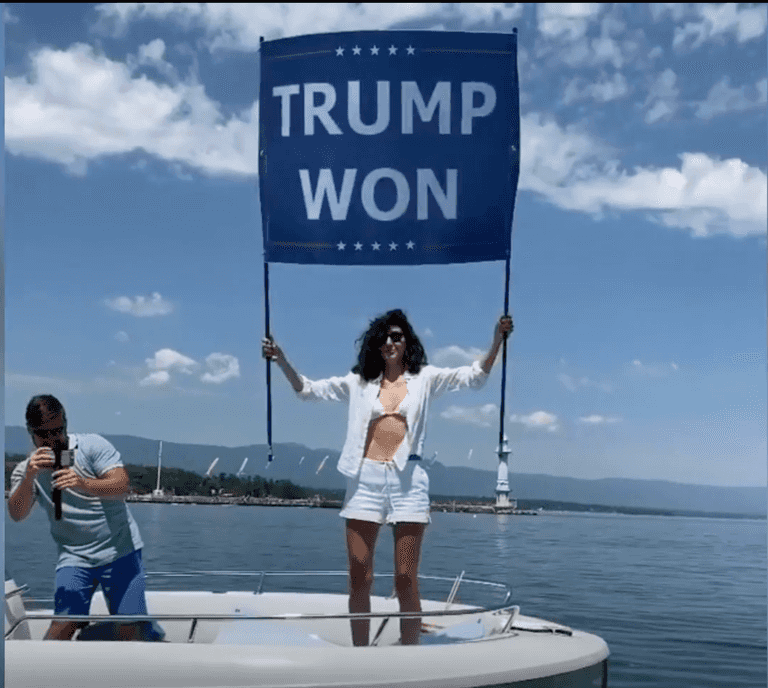 Osama Bin-Laden’s niece gatecrashes Biden-Putin meeting with ‘Trump Won’ flag Osama Bin-Laden’s niece gatecrashes Biden-Putin meeting with ‘Trump Won’ flag