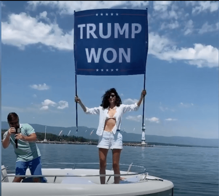 Osama Bin-Laden’s niece gatecrashes Biden-Putin meeting with ‘Trump Won’ flag Osama Bin-Laden’s niece gatecrashes Biden-Putin meeting with ‘Trump Won’ flag