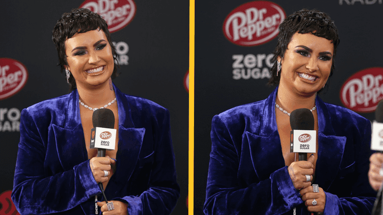 Demi Lovato criticised for holding a Dr Pepper zero sugar mic Demi Lovato criticised for holding a Dr Pepper zero sugar mic