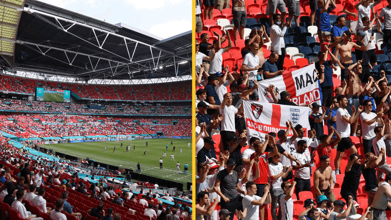 England fan injured after falling from stand at Wembley during Croatia game England fan injured after falling from stand at Wembley during Croatia game