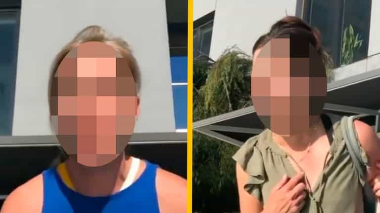 Hotel guests jeered out of pool after allegedly losing it over women kissing Hotel guests jeered out of pool after allegedly losing it over women kissing