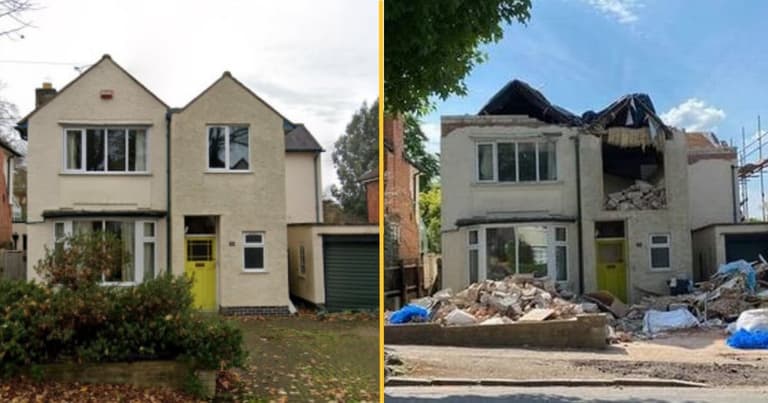 Builder destroys £475,000 home after ‘owner refused to pay £3,500 bill’ Builder destroys £475,000 home after ‘owner refused to pay £3,500 bill’