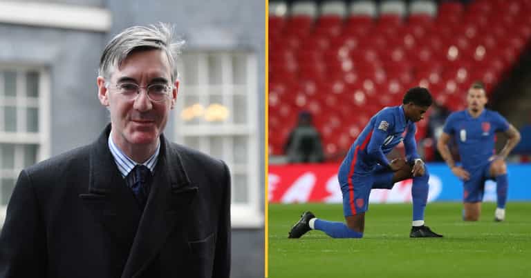Jacob Rees-Mogg defends booing England players who take the knee Jacob Rees-Mogg defends booing England players who take the knee