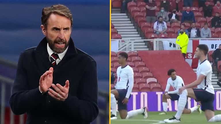 Gareth Southgate confirms England squad will continue to take the knee Gareth Southgate confirms England squad will continue to take the knee