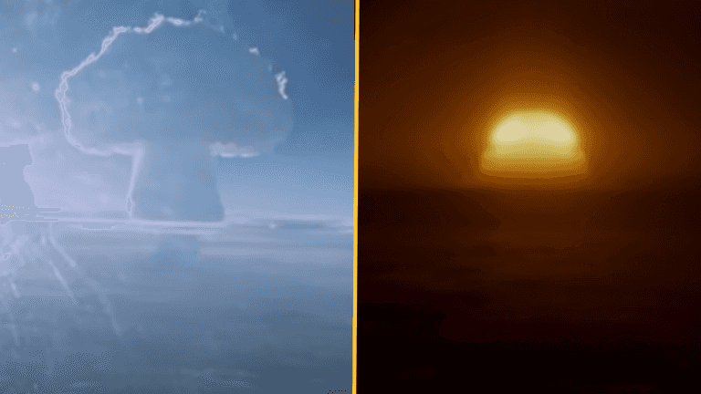 Declassified Russian footage of the largest nuclear bomb ever tested goes viral Declassified Russian footage of the largest nuclear bomb ever tested goes viral