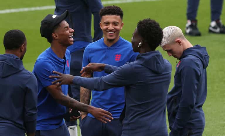 Mural for Rashford, Sancho and Saka vandalised with racist graffiti Mural for Rashford, Sancho and Saka vandalised with racist graffiti