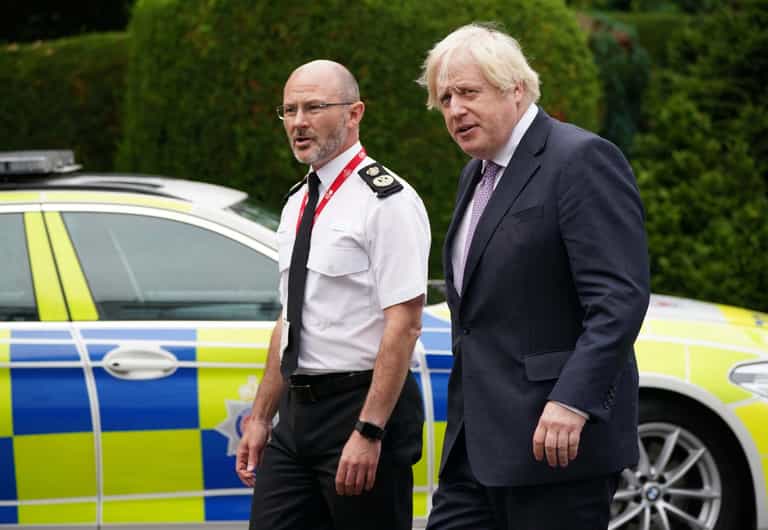 Boris Johnson says expanding stop and search policy is ‘kind and loving’ Boris Johnson says expanding stop and search policy is ‘kind and loving’