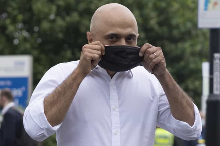 COVID-19: Sajid Javid will continue to carry a face mask after 19 July COVID-19: Sajid Javid will continue to carry a face mask after 19 July