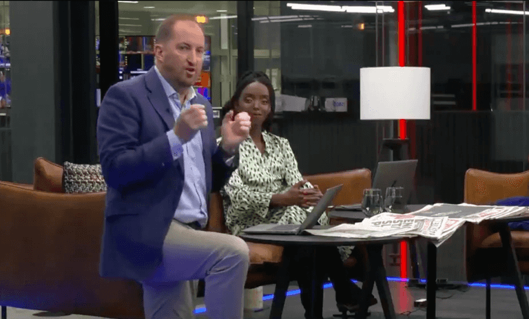 GB News presenter takes the knee live on air after Euro 2020 racism GB News presenter takes the knee live on air after Euro 2020 racism