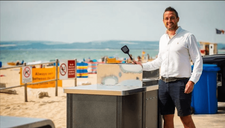 UK beach installing BBQs for people to use for free UK beach installing BBQs for people to use for free