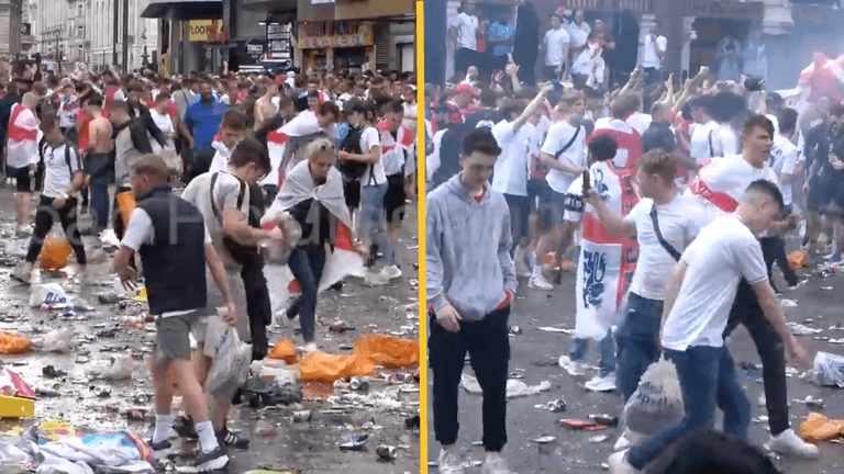 The absolute state of Leicester Square right now The absolute state of Leicester Square right now