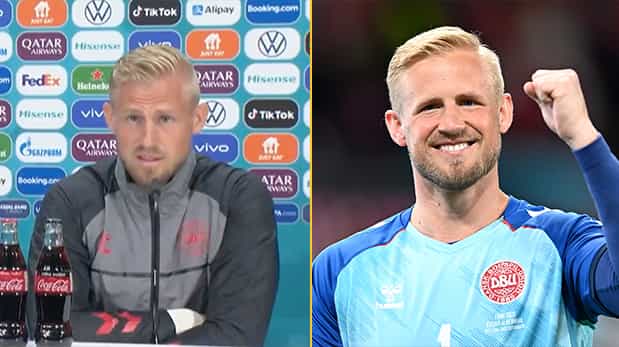 Kasper Schmeichel has brutal response when asked how he’ll stop it coming home Kasper Schmeichel has brutal response when asked how he’ll stop it coming home