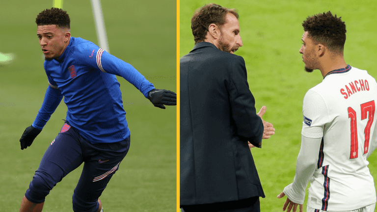 Jadon Sancho set for first Euro 2020 start as Southgate reverts to back four Jadon Sancho set for first Euro 2020 start as Southgate reverts to back four