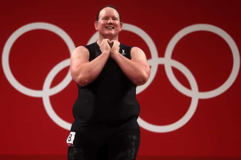 First trans Olympian Laurel Hubbard given ovation after first-round knock out First trans Olympian Laurel Hubbard given ovation after first-round knock out