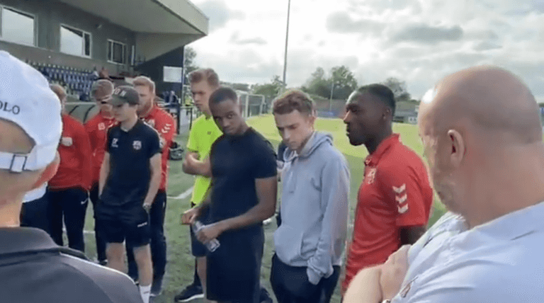 Emotional moment footballer comes out to his teammates Emotional moment footballer comes out to his teammates
