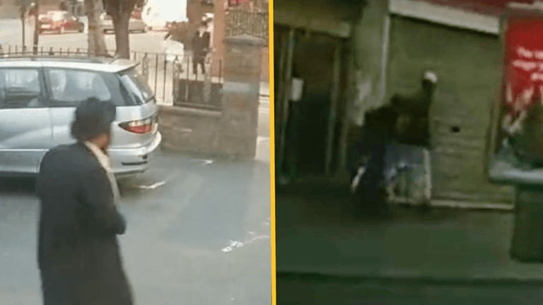Shocking moment Orthodox Jewish man knocked unconscious in ‘racist attack’ Shocking moment Orthodox Jewish man knocked unconscious in ‘racist attack’