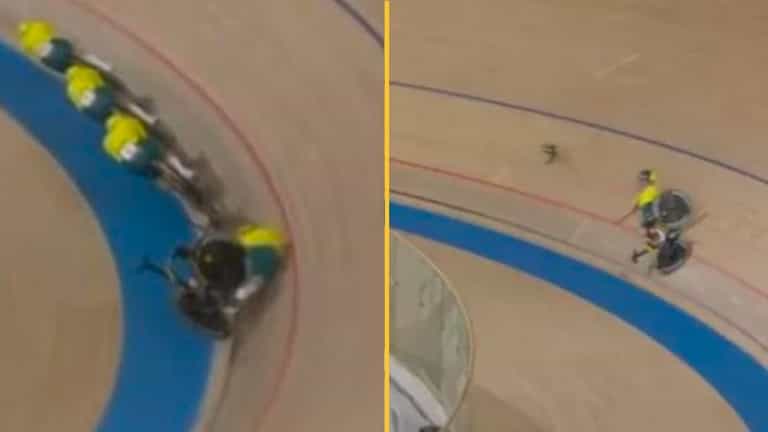 Aussie cyclist involved in bizarre crash after handlebars fall off bike Aussie cyclist involved in bizarre crash after handlebars fall off bike