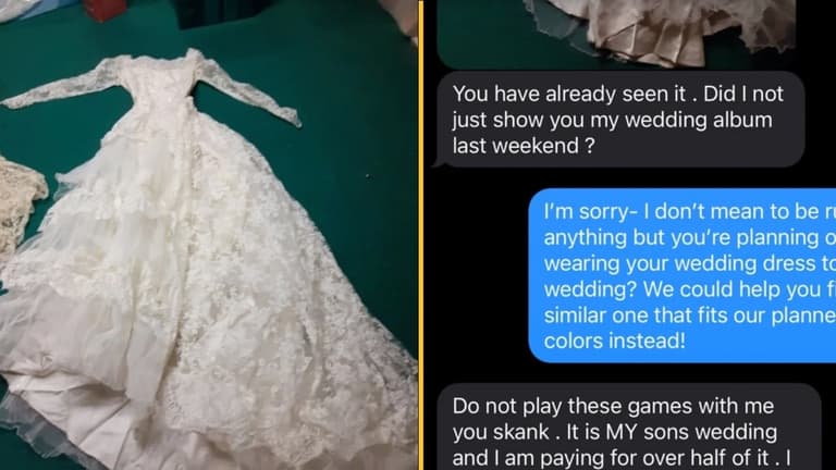 Bride horrified as mother-in-law insists she will also wear wedding dress to ceremony Bride horrified as mother-in-law insists she will also wear wedding dress to ceremony