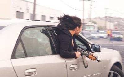 Woman in San Francisco pictured waving AK-47 out of car window Woman in San Francisco pictured waving AK-47 out of car window