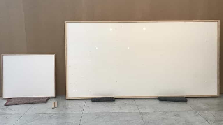 Artist turns in blank canvases after being given $84,000 for museum art Artist turns in blank canvases after being given $84,000 for museum art