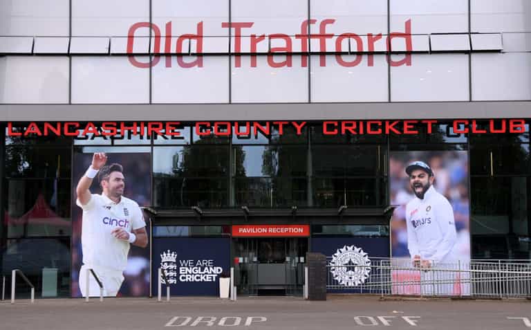 England’s fifth test match against India at Old Trafford cancelled over Covid England’s fifth test match against India at Old Trafford cancelled over Covid