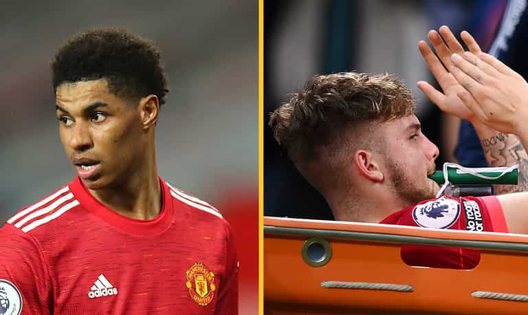 Marcus Rashford sends message to Harvey Elliott after he is stretchered off Marcus Rashford sends message to Harvey Elliott after he is stretchered off
