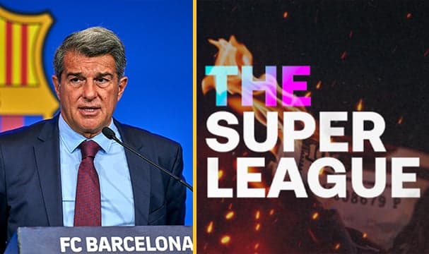 Barcelona president Joan Laporta claims Super League is still alive Barcelona president Joan Laporta claims Super League is still alive