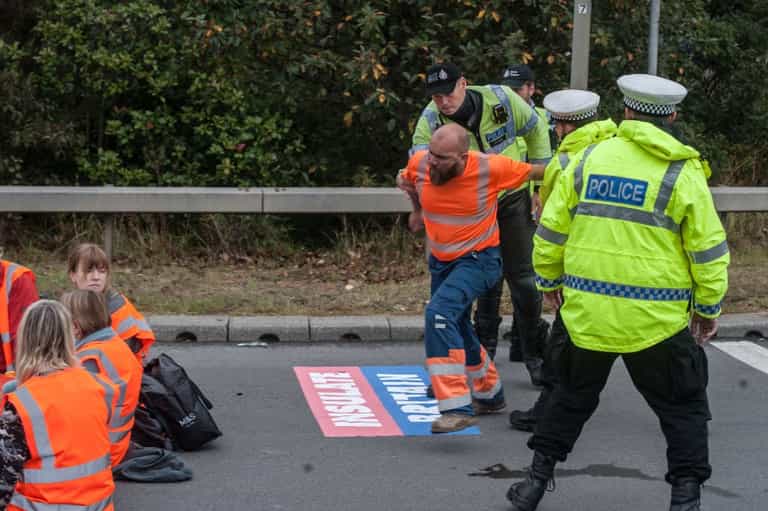 Mum paralysed by stroke after M25 protest delayed trip to hospital by six hours Mum paralysed by stroke after M25 protest delayed trip to hospital by six hours