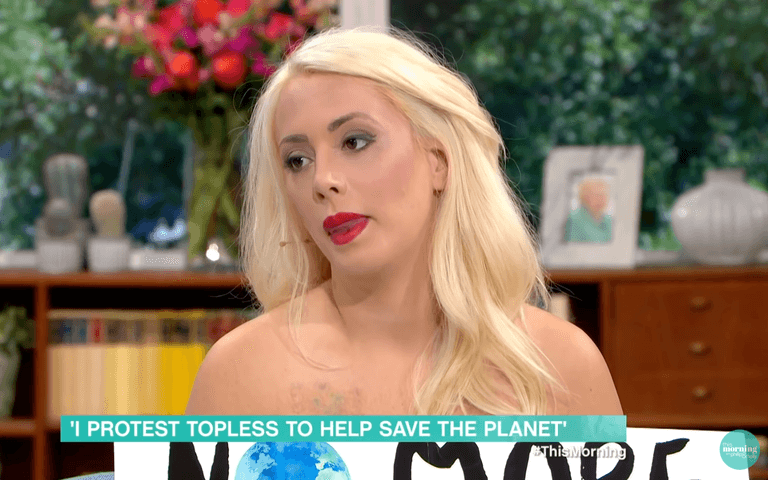 Naked climate protester praised for This Morning interview but social media completely missed the point Naked climate protester praised for This Morning interview but social media completely missed the point