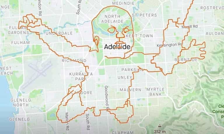Australian cyclist uses GPS to recreate Nirvana’s Nevermind cover Australian cyclist uses GPS to recreate Nirvana’s Nevermind cover
