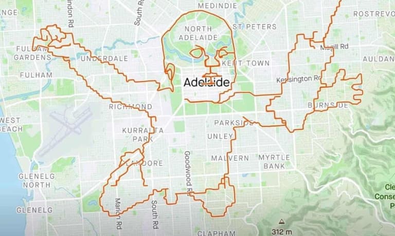Australian cyclist uses GPS to recreate Nirvana’s Nevermind cover Australian cyclist uses GPS to recreate Nirvana’s Nevermind cover