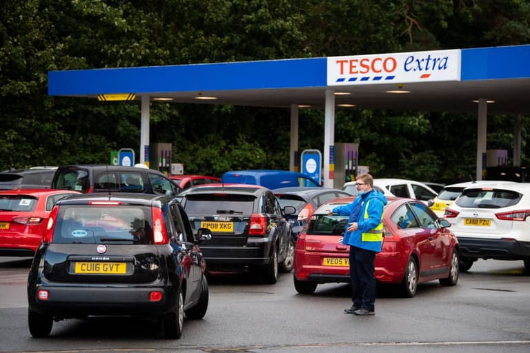 Petrol station chaos worsened by drivers filling up with wrong fuel Petrol station chaos worsened by drivers filling up with wrong fuel