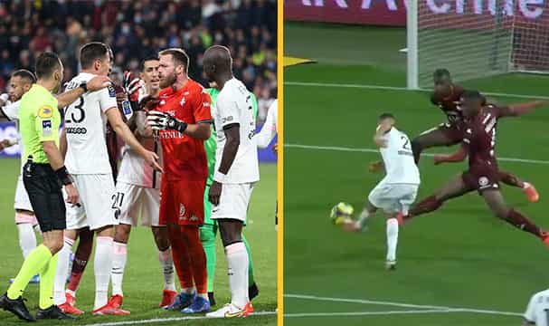 PSG score dramatic late winner in eventful climax to Metz game PSG score dramatic late winner in eventful climax to Metz game