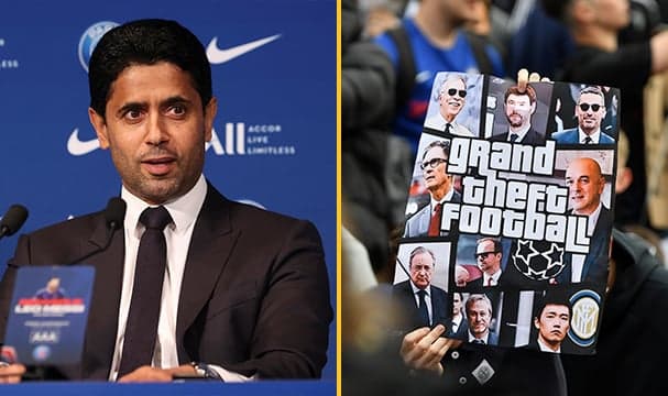 PSG chairman Nasser Al-Khelaifi delivers scathing attack on Super League clubs PSG chairman Nasser Al-Khelaifi delivers scathing attack on Super League clubs