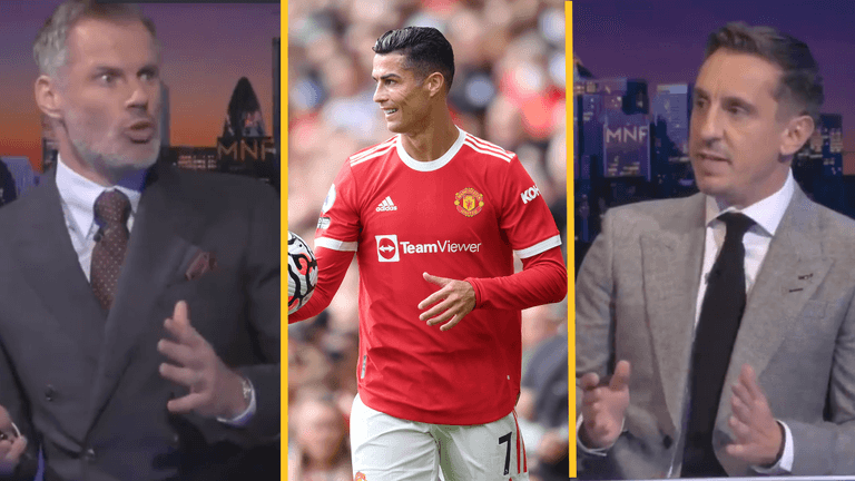 Gary Neville and Jamie Carragher finally have the Ronaldo vs Messi debate Gary Neville and Jamie Carragher finally have the Ronaldo vs Messi debate