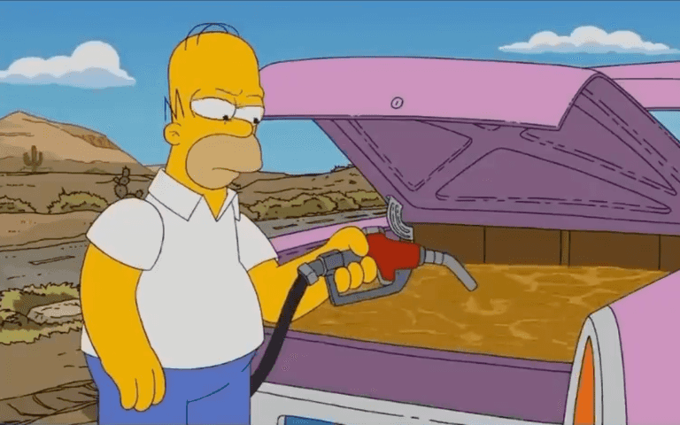 Fans convinced The Simpsons predicted fuel shortage back in 2010 Fans convinced The Simpsons predicted fuel shortage back in 2010