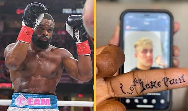 Tyron Woodley gets “I love Jake Paul” tattoo and demands rematch Tyron Woodley gets “I love Jake Paul” tattoo and demands rematch