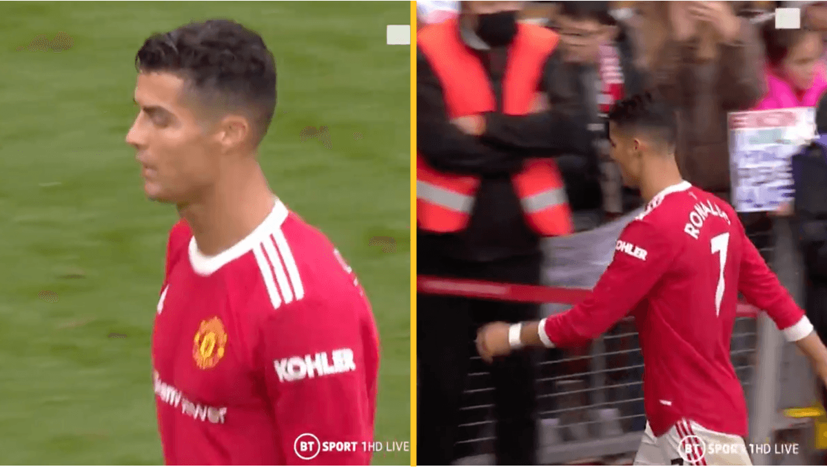 Furious Cristiano Ronaldo storms off pitch after Man Utd held at home