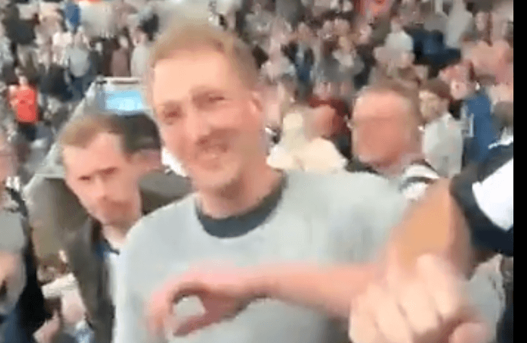 Newcastle fan given hero’s welcome after rushing to aid of ill supporter Newcastle fan given hero’s welcome after rushing to aid of ill supporter