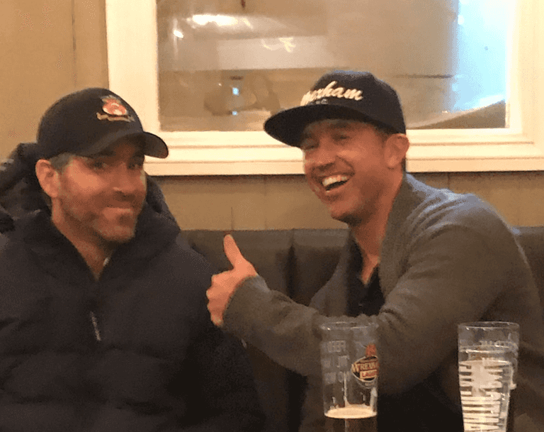 Ryan Reynolds and Rob McElhenney spotted doing shots with locals in Welsh pub Ryan Reynolds and Rob McElhenney spotted doing shots with locals in Welsh pub