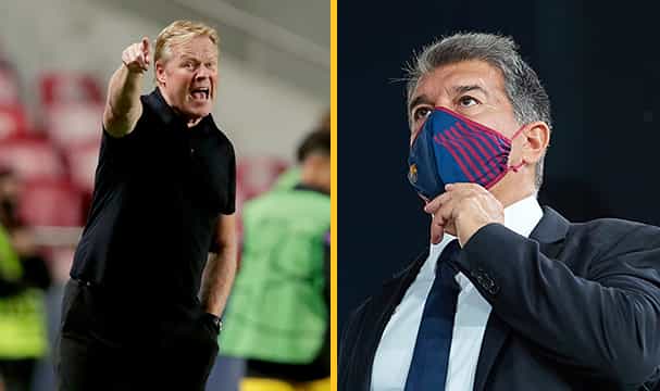 Barcelona club president says Ronald Koeman will remain as manager Barcelona club president says Ronald Koeman will remain as manager