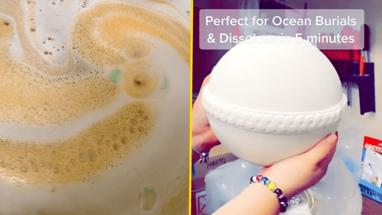 Human ashes can now be turned into a bath bomb that dissolves in minutes Human ashes can now be turned into a bath bomb that dissolves in minutes