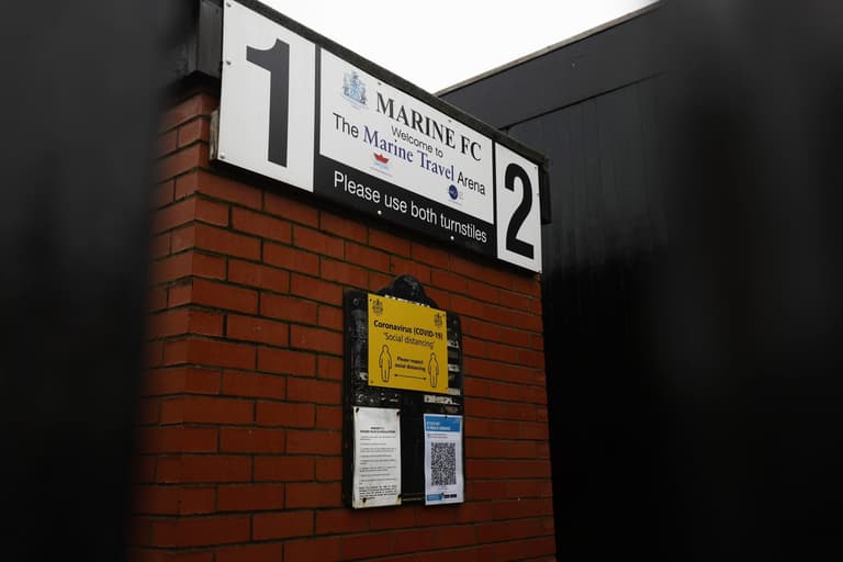 Marine vs Dunston suspended as player leaves pitch to fix broken floodlights Marine vs Dunston suspended as player leaves pitch to fix broken floodlights
