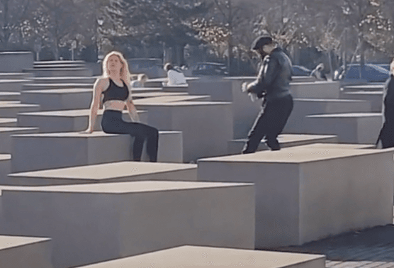 Influencer posing for photos on Holocaust memorial sparks outrage Influencer posing for photos on Holocaust memorial sparks outrage