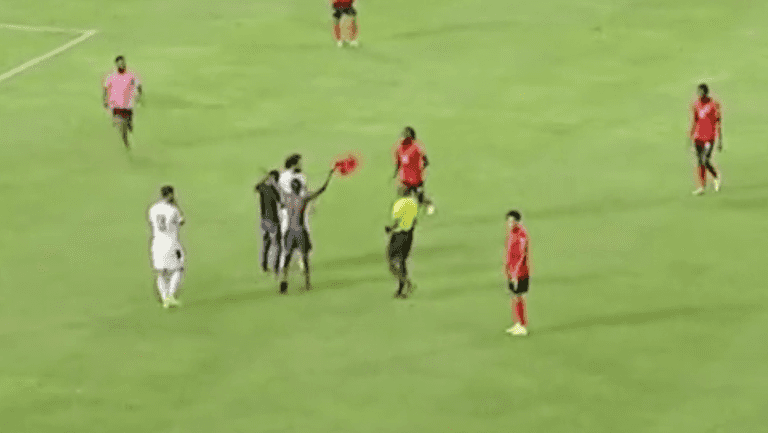 Egypt game stopped three times as fans try to get photo with Mohamed Salah Egypt game stopped three times as fans try to get photo with Mohamed Salah