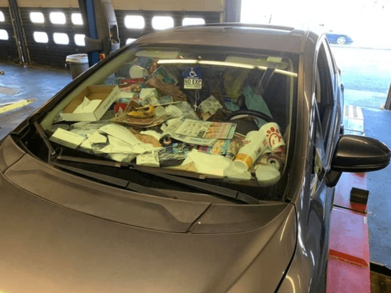 Drivers could be fined thousands for not keeping inside of their cars clean Drivers could be fined thousands for not keeping inside of their cars clean