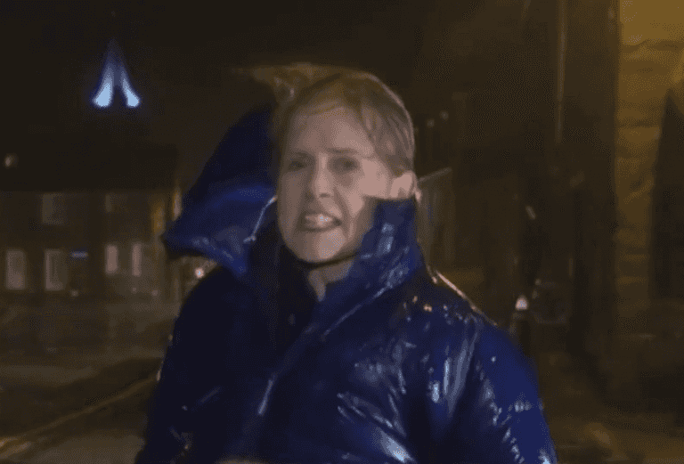 BBC viewers troll broadcaster for sending reporter into Storm Arwen during red warning BBC viewers troll broadcaster for sending reporter into Storm Arwen during red warning
