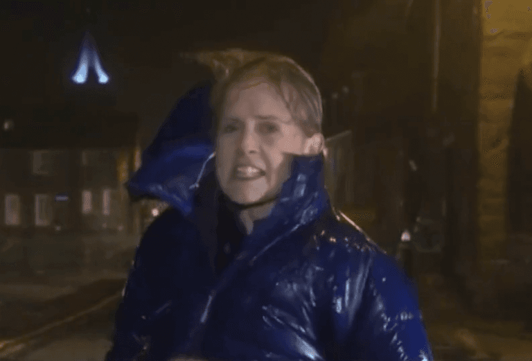 BBC viewers troll broadcaster for sending reporter into Storm Arwen during red warning BBC viewers troll broadcaster for sending reporter into Storm Arwen during red warning