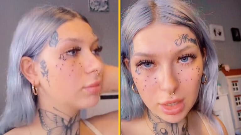 TikToker goes viral for getting face tattoo thinking it would ‘fade’ TikToker goes viral for getting face tattoo thinking it would ‘fade’